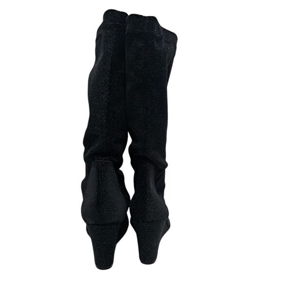 Free People Seville Slouchy Glam Wedge Boots Size 41 Black Multi - Picture 8 of 17